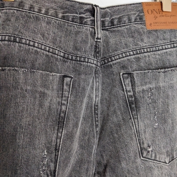 ONE TEASPOON Awesome Baggies Straight High Waist Denim Distressed Jeans Size 28 - Picture 7 of 11
